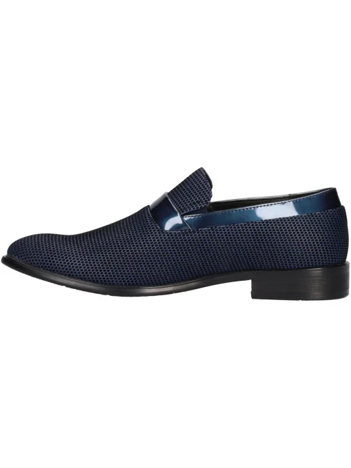 Mocassino elegante Gianmarco Venturi da uomo blu