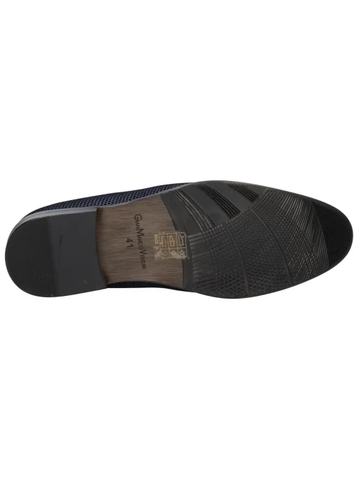 Mocassino elegante Gianmarco Venturi da uomo blu