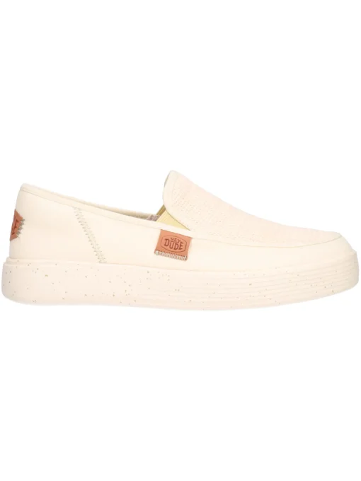 Mocassino Hey Dude Sunapee da uomo avorio e beige