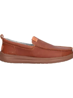 Mocassino Hey Dude Wally Grip da uomo cuoio