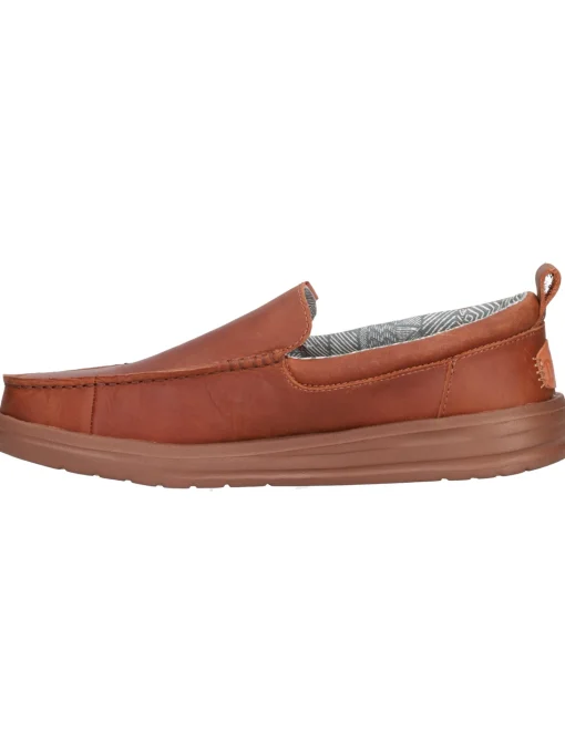 Mocassino Hey Dude Wally Grip da uomo cuoio