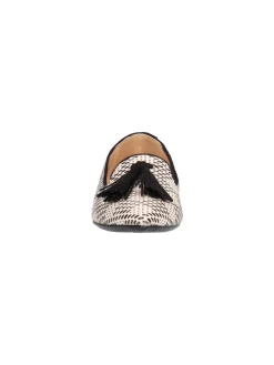 Mocassino Liviana da donna nero e beige
