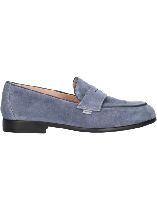 Mocassino Nero Giardini da uomo blu avio