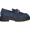 Mocassino Nero Giardini da donna blu