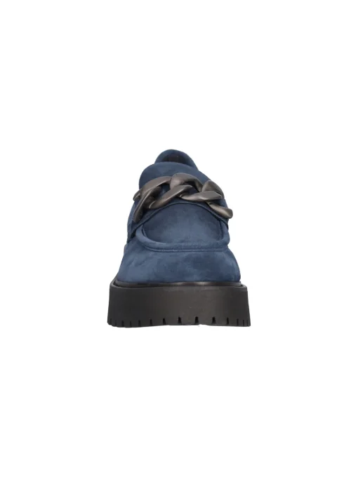 Mocassino Nero Giardini da donna blu