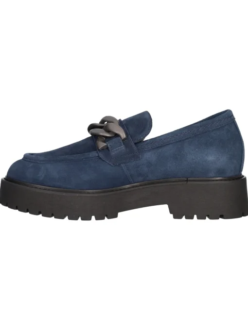 Mocassino Nero Giardini da donna blu