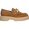Mocassino platform Nero Giardini da donna cuoio