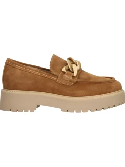 Mocassino platform Nero Giardini da donna cuoio