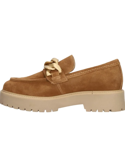 Mocassino platform Nero Giardini da donna cuoio