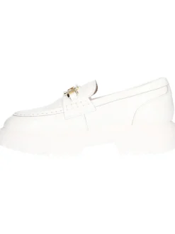 Mocassino platform Nero Giardini da donna bianco