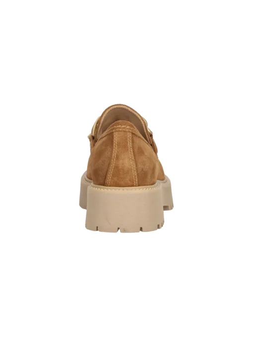Mocassino platform Nero Giardini da donna cuoio