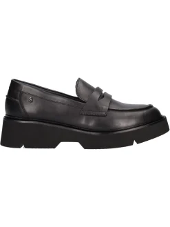 Mocassino platform Stonefly da donna nero