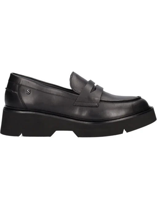 Mocassino platform Stonefly da donna nero