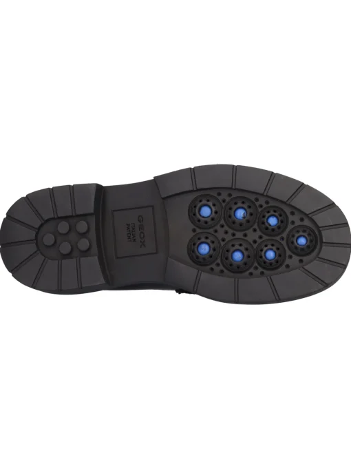 Mocassino tacco basso Geox Spherica da donna nero