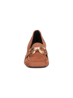 Mocassino tacco basso Liviana da donna cuoio