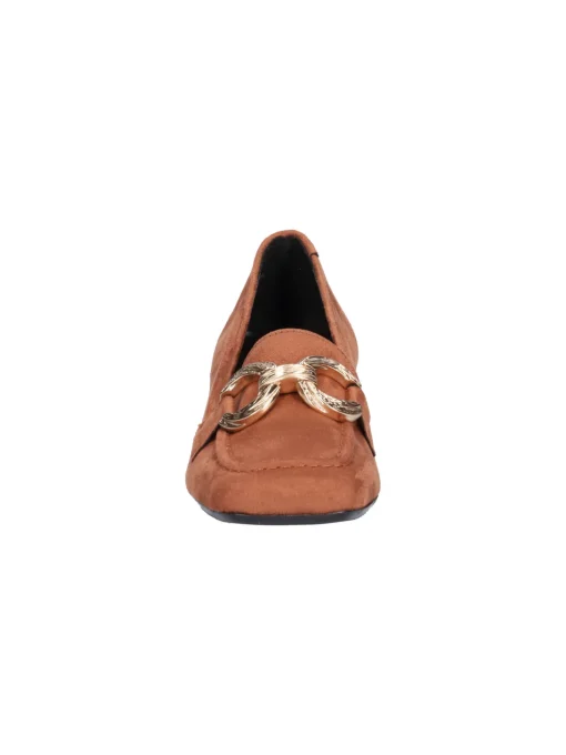 Mocassino tacco basso Liviana da donna cuoio