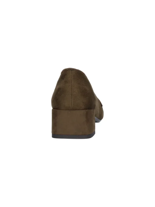 Mocassino tacco basso Liviana da donna verde