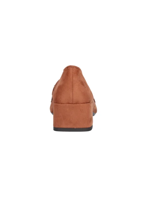 Mocassino tacco basso Liviana da donna cuoio