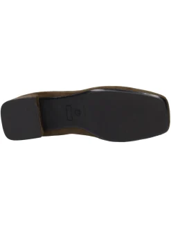 Mocassino tacco basso Liviana da donna verde