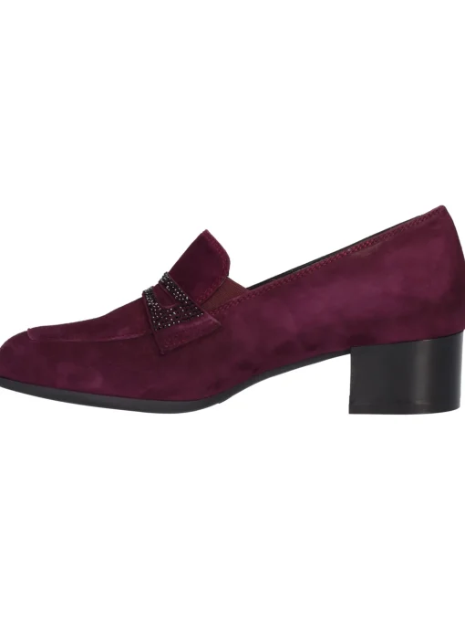 Mocassino tacco basso Melluso da donna bordeaux