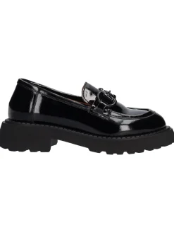 Mocassino tacco largo Albano da donna nero