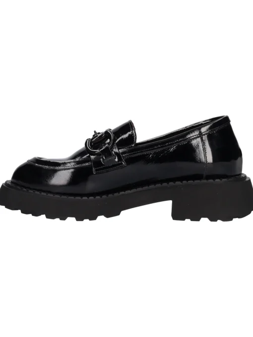 Mocassino tacco largo Albano da donna nero