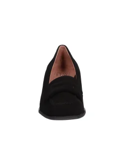 Mocassino tacco largo Confort da donna nero