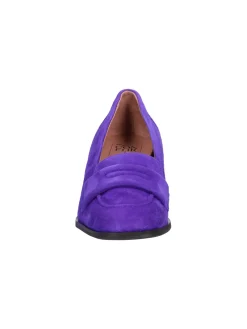 Mocassino tacco largo Confort da donna viola