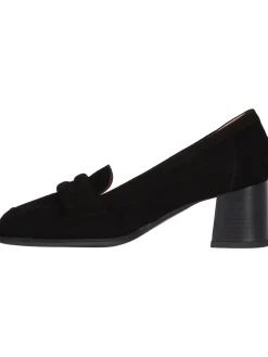 Mocassino tacco largo Confort da donna nero