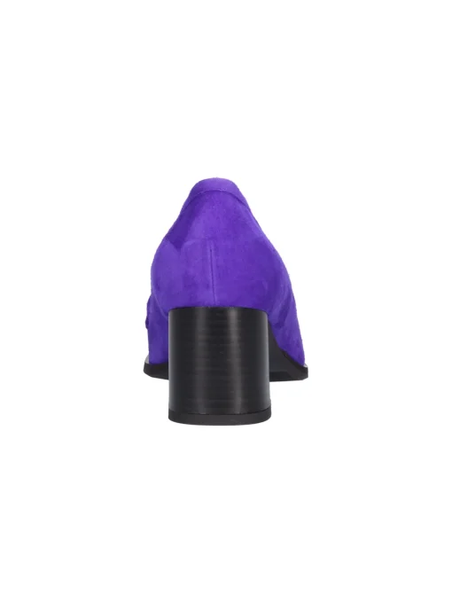 Mocassino tacco largo Confort da donna viola