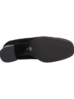 Mocassino tacco largo Confort da donna nero