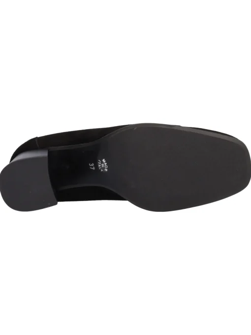 Mocassino tacco largo Confort da donna nero