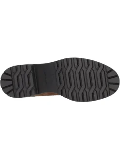 Mocassino tacco largo Confort da donna cuoio