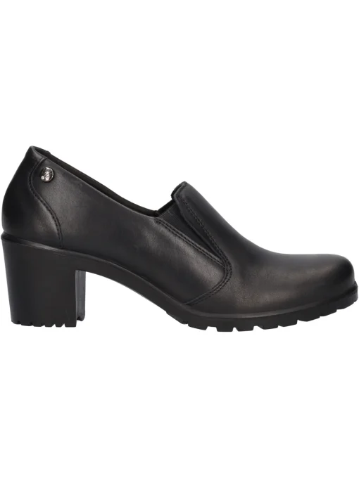 Mocassino tacco largo Enval Soft da donna nero