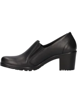 Mocassino tacco largo Enval Soft da donna nero