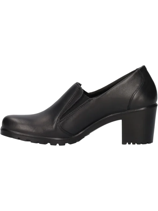 Mocassino tacco largo Enval Soft da donna nero