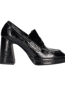 Mocassino tacco largo Liviana da donna nero