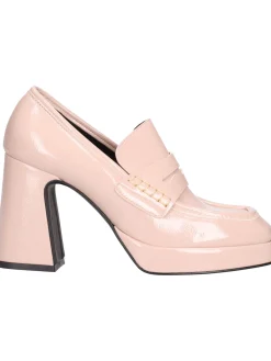 Mocassino tacco largo Liviana da donna nude