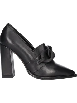 Mocassino tacco largo Liviana da donna nero