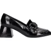 Mocassino tacco largo Liviana da donna nero