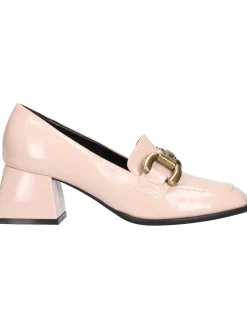 Mocassino tacco largo Liviana da donna nude