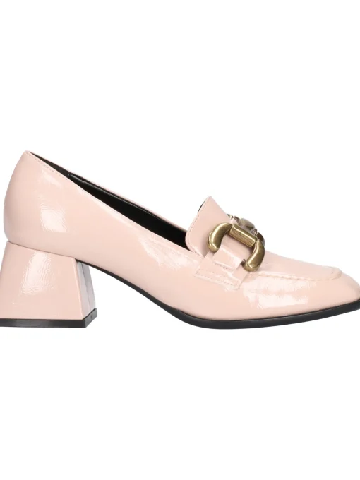 Mocassino tacco largo Liviana da donna nude