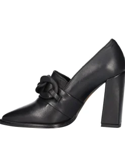 Mocassino tacco largo Liviana da donna nero
