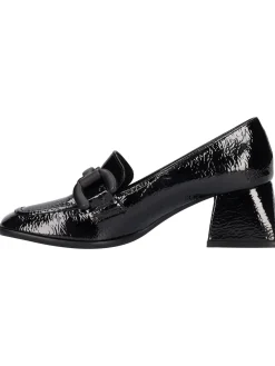 Mocassino tacco largo Liviana da donna nero