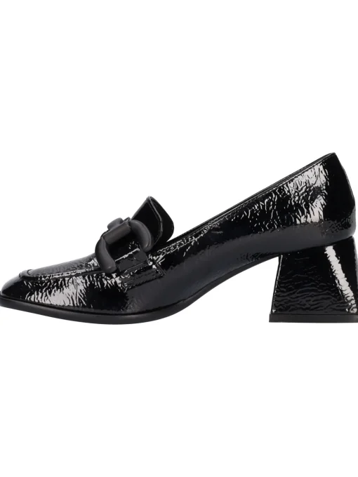 Mocassino tacco largo Liviana da donna nero