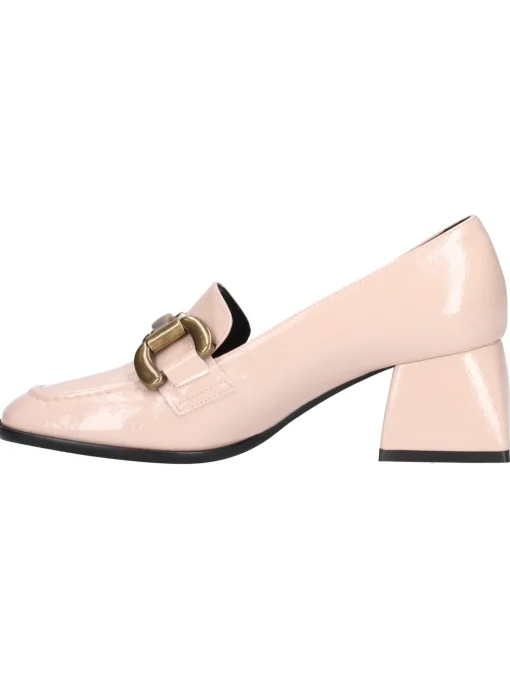 Mocassino tacco largo Liviana da donna nude