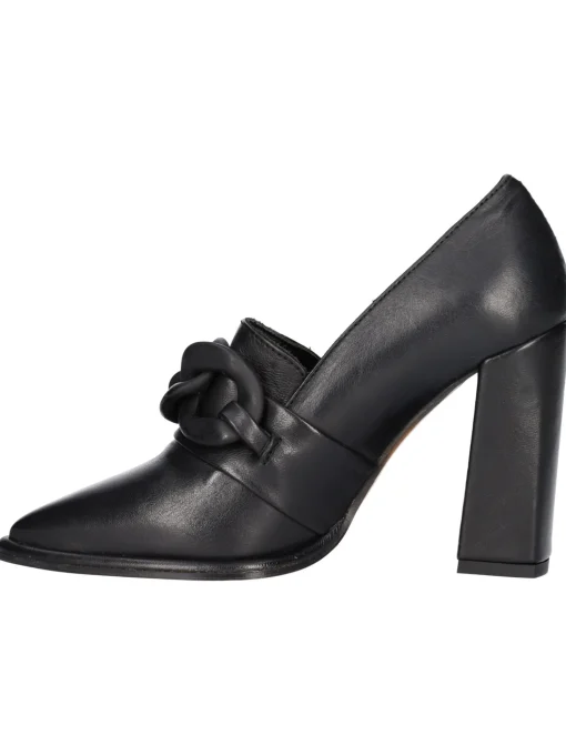 Mocassino tacco largo Liviana da donna nero