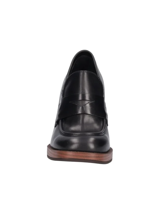 Mocassino tacco largo Nero Giardini da donna nero