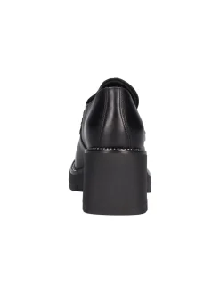 Mocassino tacco largo Nero Giardini da donna nero