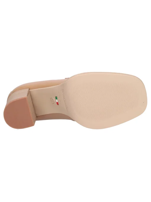 Mocassino tacco largo Nero Giardini da donna cuoio